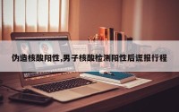 伪造核酸阳性,男子核酸检测阳性后谎报行程