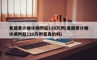 美国累计确诊病例超120万例(美国累计确诊病例超120万例是真的吗)