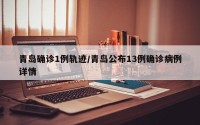 青岛确诊1例轨迹/青岛公布13例确诊病例详情